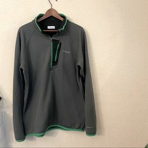Columbia Dark Gray Omni Wick Quarter Zip Pull Over Sweatshirt